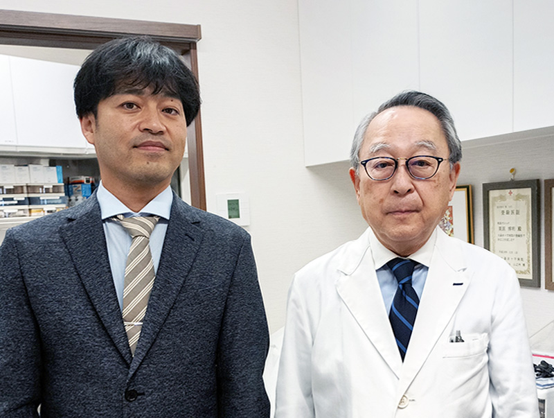 写真右：栗原　博明　院長
（栗原クリニック）
写真左：日吉 外科部長
