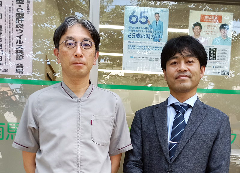 写真左：二松　秀樹　院長（南馬込内科循環器クリニック）写真右：日吉 外科部長
